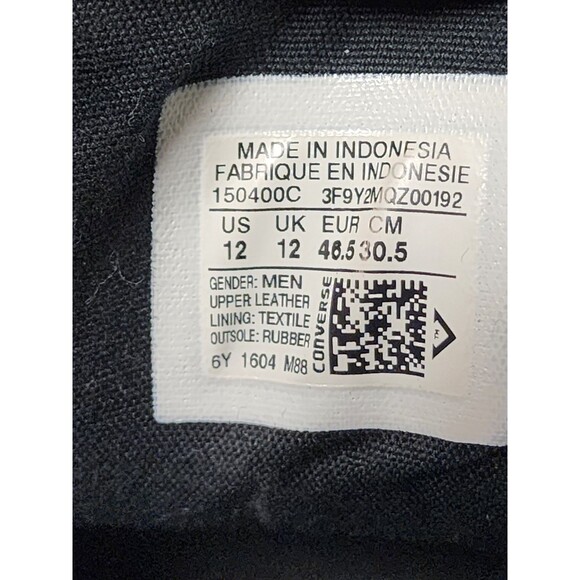 Converse Chuck Taylor All-Star High Street Mid-Top Leather Sneakers Size 12 - Picture 8 of 8